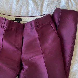 🎀RAW SILK🎀 J Crew pants